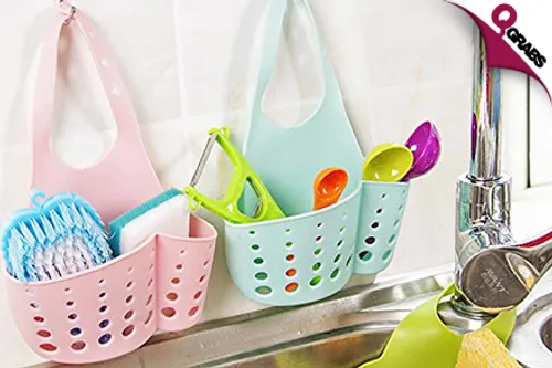 From QR19 Keep those Sponges Handy with a Faucet Hanging Organizer! (Up to QR80 Value)